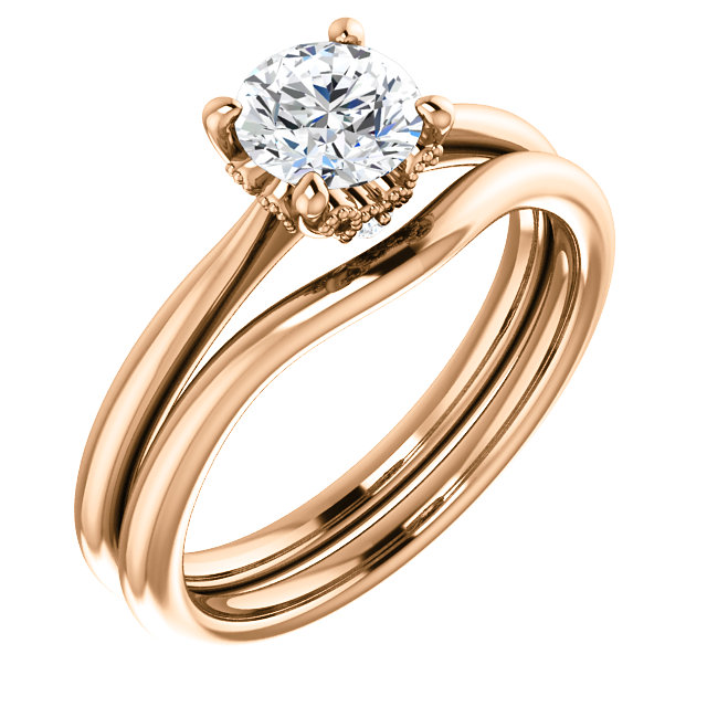 Diamond Wedding Ring & Band Set