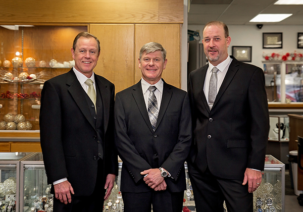 the-men Steve Boucher, Jeff Boucher and Randy Boucher our Jewelry Designers